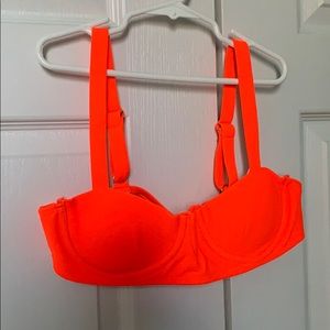Neón Orange bikini top